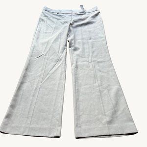 LOFT size 14 Cream NEW Marisa Straight through the Hips Wide Leg Trouser Pants